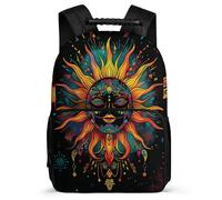 TPISLI Mochila Sol Bohemio Para Infantil Niña, Mochila Escolar Con Dios Sol Niño De Secundaria, Mochilas Tipo Casual Chicas Para El Colegio, Viajes Y Compras