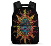 TPISLI Mochila Sol Bohemio Para Infantil Niña, Mochila Escolar Con Dios Sol Niño De Secundaria, Mochilas Tipo Casual Chicas Para El Colegio, Viajes Y Compras