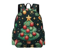 TPISLI Mochila Tema de Navidad Chicos Clase 7-9 Mochila de Navidad Árbol Niño 13 Años Bolsa Secundaria Moderna Durable Vuelta al Cole Viaje Uso Diario Outdoor Excursión
