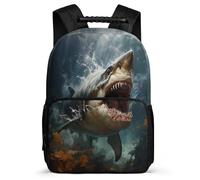 TPISLI Mochila Tiburón Escolar Niño Primaria, 2025 Mochila Vida Marina Para Niño E Niñas 8 A 12 Años, Mochilas Escolares Chica Para École Primaire QuArteea Elementare