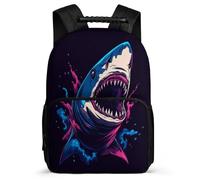 TPISLI Mochila Tiburón para Niñas 7-11 Años, Mochila Colegio Vida Marina Escolar Ligera, Bookbag, Espalda Acolchada, Asa Reforzada, Escuela Diario