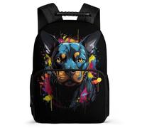 TPISLI Mochila ToroPerro Francés Escolar Colegio Chica, Mochila Animal Perro Infantil Para Juveniles Niña, Mochilas Escolares Primaria Para Niños Instituto Ligera