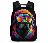 TPISLI Mochila ToroPerro Francés Escolar Colegio Chica, Mochila Animal Perro Infantil Para Juveniles Niña, Mochilas Escolares Primaria Para Niños Instituto Ligera