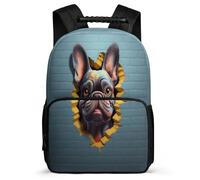 TPISLI Mochila ToroPerro Francés Escolar Niño Primaria, 2025 Mochila Animal Perro Para Niño E Niñas 8 A 12 Años, Mochilas Escolares Chica Para École Primaire Quarta Elementare