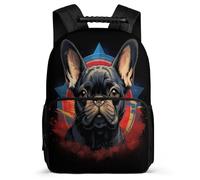 TPISLI Mochila ToroPerro Francés Escolares Niña 9-12 Años Adolescentes, Mochilas Animal Perro Escolar Chico Grandes, Mochila Informal Primaria Y Secundaria Para 11-16 Años
