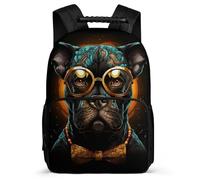 TPISLI Mochila ToroPerro Francés Escolares Niño Mochila Animal Perro Colegio Chicas Para Primaria Y Secundaria, Bonita Mochilas Niña De 8 10 A 16 Años, Informal Grande Ligera