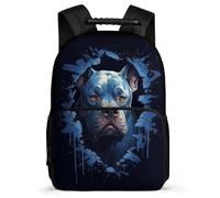 TPISLI Mochila ToroPerro Francés Escolares Para Niñas, Mochila Animal Perro Escolar Grande De Nailon Niño Mochilas Informal Para Primaria Y Secundaria De Grados 3 A 9