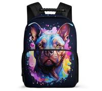 TPISLI Mochila ToroPerro Francés Niña 12 A 16 Años, Mochilas Escolare Con Animal Perro Para Niñas Primaria De 2º A 5º, Mochila Colegio Chicas Ligera Y Bonita, Mochilas Informal Para Niños