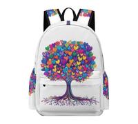 TPISLI Mochila Tree of Hearts Instituto para Adolescentes Chico, Mochilas Escolares Juveniles 9 A 13 Años con Botanical Print, Mochilas Niña para Viagem, Diário, Escolar