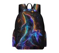 TPISLI Mochila Whale Escolar Niño Adolescente, Mochila de Sea Creature Motif para Niña 8 A 15 Años, Mochilas Escolares Grande Y Ligera