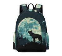 TPISLI Mochila Wolve Motif Escolar Niño Adolescente, Mochila Animal Lobo Pattern Colegio Gran Capacidad para Juveniles Chico, Mochilas Instituto E Ligera