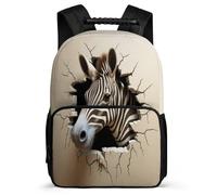 TPISLI Mochila Zebra Escolar Para Niños 16 Años Mochila Escolar Animal 3D Secundaria Para Estudiantes Adolescentes Duradera Resistente Grande Niña