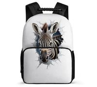 TPISLI Mochila Zebra Escolar Para Niños Niño Informal Grande, Mochila Animal 3D Colegio De Nailon Fieltro Mochilas Escolares Para Niña Primaria Y Secundaria De Grados 2 A 8