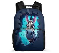 TPISLI Mochila Zebra Escolares Para Niñas, Mochila Estampado Animal Escolar Grande De Nailon Niño Mochilas Informal Para Primaria Y Secundaria De Grados 3 A 9