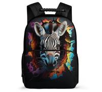 TPISLI Mochila Zebra Escuela Primaria Niña, Mochilas Escuela Secundaria Niño, Mochila Animal 3D Infantil Casual, Mochilas Portatil 16