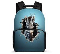 TPISLI Mochila Zebra Escuela Primaria Niña, Mochilas Escuela Secundaria Niño, Mochila Estampado Animal Infantil Casual, Mochilas Portatil 16