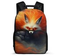 TPISLI Mochila Zorro Diseño Cursos 1-3 para Chicos Chicas Mochila Infantil Zorro Motivo 6-10 Años Backpack, Tejido 1680D Bolsillos Laterales Ocio Actividades