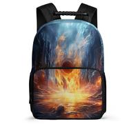 TPISLI Mochilas Baloncesto en Llamas Escolares Niña 9 11 13 Años Mochila Escolar De Baloncesto Para Niños,Mochila Escolar Para Chicos Y Chicas