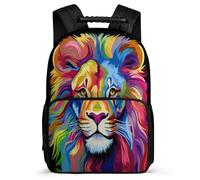 TPISLI Mochilas Escolar, Mochila León École Primaire, Mochilas Escolares Adolescentes, Mochila Leones, ROjos de Los Animales Mujer Casual Portatil 16