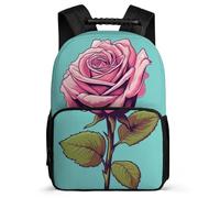 TPISLI Mochilas Escolar, Mochila Rosa École Primaire, Mochilas Escolares Adolescentes, Mochila Flor Mujer Casual Portatil 16