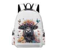 TPISLI Mochilas Escolares Bull Animal Print Adolescentes - Mochila Cattle Colegio Niño 7-13 Años, Mochila Portatil para Chicos, Mochilas Instituto Casual de Moda
