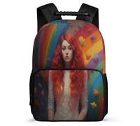 TPISLI Mochilas Escolares Chica Arcoíris Adolescentes Mochila Colegio Niño 12-18 Años, Mochila Colorido Portatil 16 Pulgadas Para Chicos, Mochilas Instituto Casual De Moda