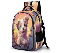 TPISLI Mochilas Escolares, Cute Perro Mochila Infantil Escolar Mochila Con Estampado De Animal Perro Adolescentes Ajustar Mochila Chico Chica Casual Clásica
