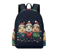 TPISLI Mochilas Escolares Dutch Pig Niña, Mochila Primaria Kawaii para Chicas de 9 A 14 Años, Ligera Mochila Christmas Guinea Pig Colegio Niño, Mochilas Casual para Adolescentes