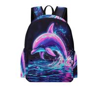 TPISLI Mochilas Escolares Niño, Mochila Dolphin Print Infantil, Mochilas Sea Creature Colegio Primaria para Niña de 7 A 12 Años, Mochila para El Colegio, Viajes Y Compras