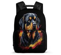 TPISLI Mochilas Escolares Rottweiler Adolescentes Mochila Colegio Niño 12-18 Años, Mochila Animal Perro Portatil 16 Pulgadas Para Chicos, Mochilas Instituto Casual De Moda