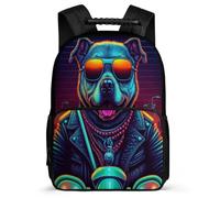 TPISLI Mochilas Escolares ToroPerro Francés Adolescentes Mochila Colegio Niño 12-18 Años, Mochila Estampado de Perro Portatil 16 Pulgadas Para Chicos, Mochilas Instituto Casual De Moda