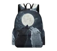 TPISLI Mochilas Escolares Wolve Niña, Mochila Primaria Kawaii para Chicas de 9 A 14 Años, Ligera Mochila Animal Lobo Colegio Niño, Mochilas Casual para Adolescentes