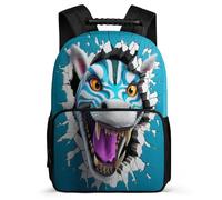 TPISLI Mochilas Escolares Zebra Niño, Mochila Colegio Niña De 8 A 12 Años, Nylon Fieltro Mochila Animal 3D De Niños Escuela Primaria