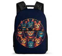 TPISLI Mochilas Infantiles Con Gato Para La Escuela, Mochilas Gatito Para Niños, Adolescentes, Niños, Mochila De Moda, Mochila De Viaje, Bolsa Laptop