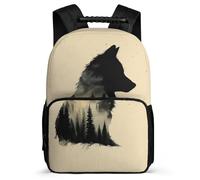 TPISLI Mochilas Infantiles Con Lobo Para La Escuela, Mochilas Animal Lobo Para Niños, Adolescentes, Niños, Mochila De Moda, Mochila De Viaje, Bolsa Laptop