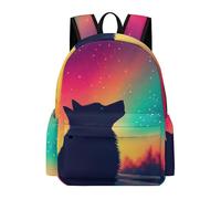 TPISLI Mochilas Lobo Pattern Escolares Niños, Mochilas Infantil Transpirable, Mochila Animal Wolve Colegio Primaria para Niña de 6 A 9 Años, Mochila de Primaria