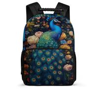 TPISLI Mochilas Pavo real Colorido Escolares Niña Mochila Tema Flor Colegio Niño 10-18 Años, Mochilas Portatil 16 Pulgadas Para Chicos, Mochila Instituto Casual De Moda