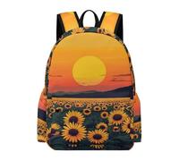 TPISLI Mochilas Sunflowers Pattern Escolares Niños, Mochilas Infantil Transpirable, Mochila Plant Motif Colegio Primaria para Niña de 6 A 9 Años, Mochila de Primaria