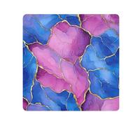 tplaotee Bolsas de cosméticos mágicas de color azul real, color rosa y dorado, de mármol, organizador de maquillaje, para lentes de cámara, bolsas organizadoras para mujer, tamaño 55 x 55 cm