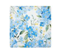 tplaotee Bolsas de cosméticos mágicos de primavera con flores azules, organizador de cosméticos, envoltura de lente de cámara, organizador de cosméticos para viajes, tamaño 21.7 x 21.7 pulgadas