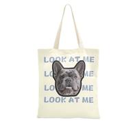 tplaotee Bolsas de mano personalizadas de color amarillo claro, color liso, con diseño de avatares para mascotas, lona personalizada, bolsa de comestibles a granel para mujeres, trabajo liso