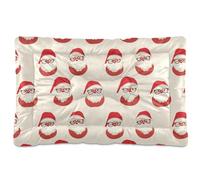 tplaotee Cama moderna lavable para mascotas, diseño de Papá Noel, suave, antideslizante, para perros grandes, jumbo, medianos y pequeños, 36 x 24 pulgadas