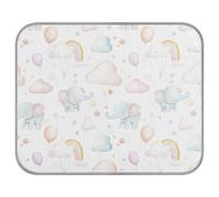 tplaotee Dreamy Childish Cute Elephants Summer Dog - Alfombrilla de refrigeración de gel para gatos, cama para cachorros, acogedora alfombra para dormir, manta única Frio para Perros M