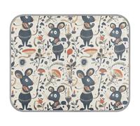 tplaotee Fairy Tale Cute Fancy Rats Summer Keep Dogs Cool in Summer Self Cooling Outdoor Cat Mat para mascotas al aire libre antideslizante Manta refrescante para perro M