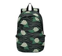 tplaotee Mochila de computadora para hombre, ligera, para escuela, artículos personales, bolsa de viaje para viajes, negocios, casual o universidad, cinta de terciopelo rosa, verde hierba