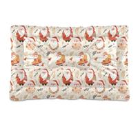 tplaotee Tapete de dormir para mascotas, lavable, estilo bohemio, de Papá Noel, para mascotas, antideslizante, suave, cómoda, para perros grandes, jumbo, medianos y pequeños, 36 x 24 pulgadas