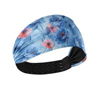 tplaotee Washpainting - Diademas elásticas antideslizantes para mujer, color azul cielo, para entrenamiento, baloncesto, voleibol