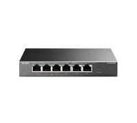 TPLINK TP-Link TL-SF1006P switch 6 puertos Switch de escritorio de 6 puertos 10/100 Mbps con 4 puertos PoE+, ideal para vigilancia IP con transmisión hasta