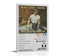 TPLLPK Way Out Here by Riley Green - Póster decorativo de lienzo para pared e impresión artística moderna para decoración de dormitorio familiar, 20 x 30 cm