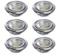 TPMAFF AR111 G53 Bombilla reflectora LED 15 vatios COB 1500 lúmenes (Equivalente a 120 W ES111) Foco de ángulo de Haz de 60° CA 85 V -265 V no Regulable (Paquete de 6)